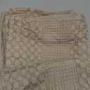 PHF 100% Cotton Waffle Pillow Shams King Size, 2 Pack 20" x 36" Soft Skin-Friendly Pillowcases, No Filling, Aesthetic Woven and Breathable Waffle Weave Pillow Case Covers for Bed, Simply Taupe (36" x 20" (Pack of 2))