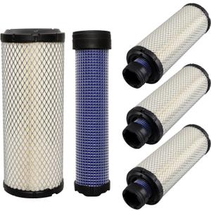 P821575 & P822858 Air Filter Set Replaces 11013-7044 11013-7045, M131802 M131803, 25 083 01-s 25 083 04-s,Wix 46438 42985 fit bobcat 325 553,John Deere 2305 2320,Kawasaki FX691V Kohler CH1000 4 Pack