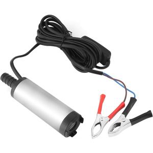 AUNMAS 12V Diesel Transfer Pump, Submersible Stainless Steel Fuel Pump for Water, Kerosene, Oil 12L/min Flow, 2.5m Lift, 8500r/m Farm, Tractor, Marine Drainage Use (Gasoline Prohibited)