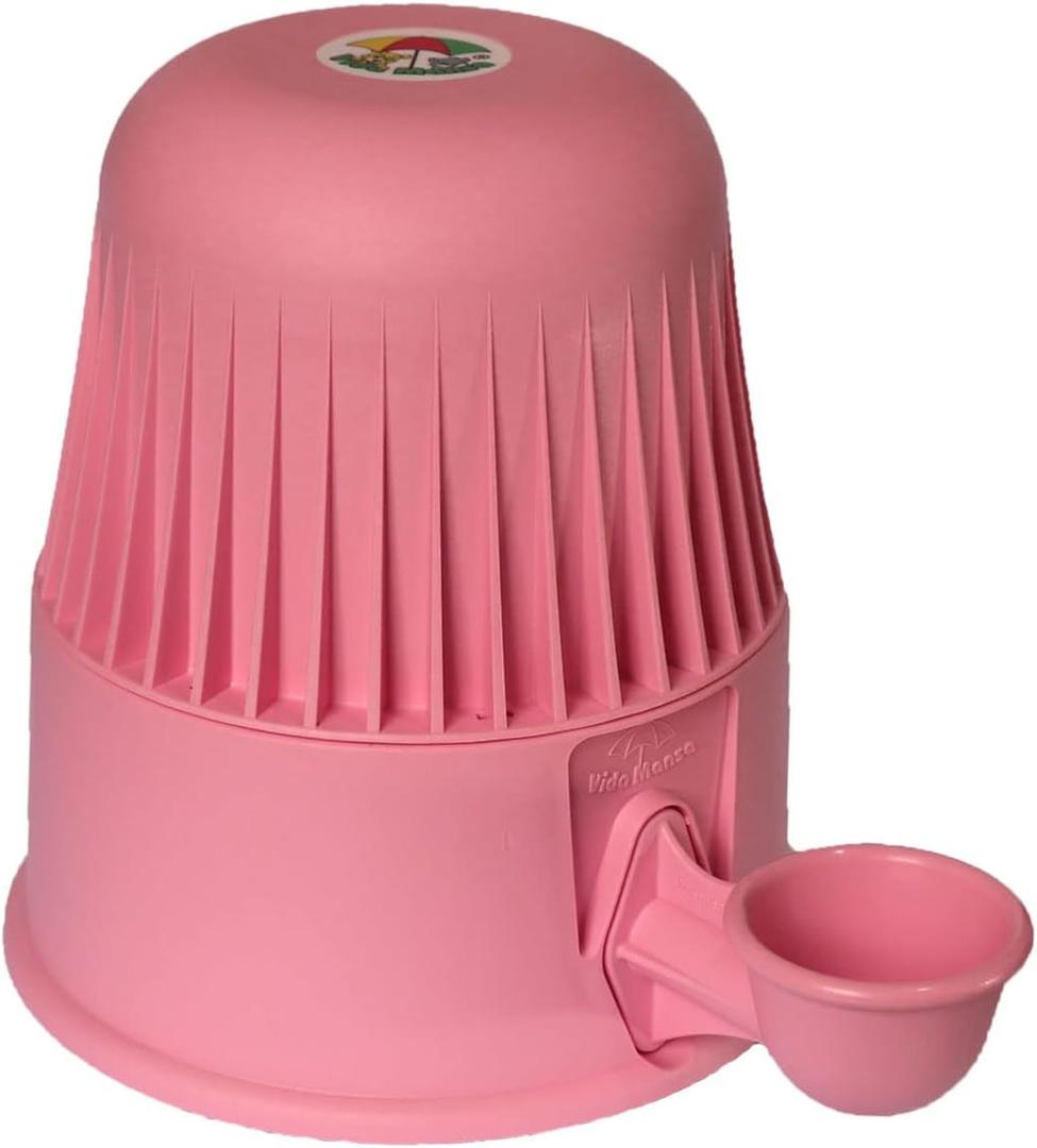 Pet Water Dispenser for Dogs and Cats, 67.6 oz Gravity-Fed Water Bowl for Clean Drinking, Prevents Wet Fur, BPA-Free Polypropylene, Vida Mansa (Opaque Pink)