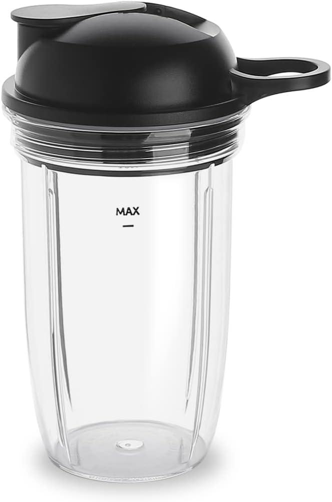 Replacement Parts cup with To-Go Lid Compatible with NutriBullet Blender Combo NutriBullet Pro 1000 and NutriBullet Select 2.0 (18oz)