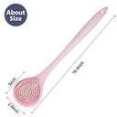 BEDELITE Back Bath Brush Long Handle for Shower - Soft Shower Brush for Men & Women,Back Brush Scrubber(16.4" Long), Skin Exfoliator for Bath Scrubber Body Brush(Pink)