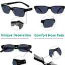 Eyekepper Vintage Reading Sunglasses for Men - 5 Pack Grey Tinted Lens Readers +1.75