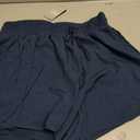 Ksmien Women's 5" Athletic Running Shorts Quick Dry Lightweight Workout Gym Shorts with Zipper Pockets UPF 50+ Navy Blue, M