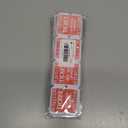 Pack of 4 L LIKED 200 Raffle Tickets, 50/50 Double Roll Tickets for Event, Raffles, Carnival, Door Prizes and Class Reward (Red)