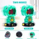 EagleStone Moveable Dinosaur Shooting Toys for Kids, Triceratops Dino Shooting Games with 2 Gun, 48 Balls, LCD Score Record, for Boys and Girls, Party Favor for Indoor and Outdoor, Medium