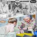 Playing Card Holders Deck Stand, Play Cards Holder for Kids or Elder People, Hands-Free Wood Holder Racks,Tray for Organizing Cards (2 Pack-Yellow)