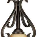 Progress Lighting P5153-77 Traditional Six Bath from Broadway Collection in Pewter, Nickel, Silver Finish Lighting Accessory, 7-1/2-Inch Diameter x 11-Inch Height, Forged Bronze