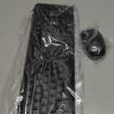 Wireless Keyboard and Mouse Combo, Full Size Silent Ergonomic Keyboard and Mouse, Long Battery Life, Optical Mouse, 2.4G Lag-Free Cordless Mice Keyboard for Computer, Mac, Laptop, PC, Windows (Black)