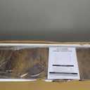 HCHQHS 3-Tier Rustic Wood and Metal Industrial Bookcase - 40in, for Home Office, Bedroom, Kitchen, Bathroom