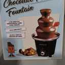 Nostalgia 3 Tier Electric Chocolate Fondue Fountain Machine for Parties - Melts Cheese, Queso, Candy, and Liqueur - Dip Strawberries, Apple Wedges, Vegetables, and More - 24-Ounce - Black, Small