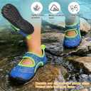 FEETCITY Boys Girls Wide Water Shoes Breathable Kids Sport Sandals Beach Pool Swim Shoes Quick Dry Aqua Socks Flexible