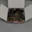 12 Pack Flat Hair Clips for Women-3 Styles Matte Neutral Flat Claw Clips, Black, Blonde,Light Brown & Dark Brown, Thick & Thin Hair Styling Accessories