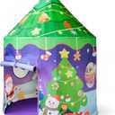 Christmas Play Tent for Kids, Tree & Snowman Xmas Playhouse for toddles 2+, 39.4 x 39.4 x 53.1 inches