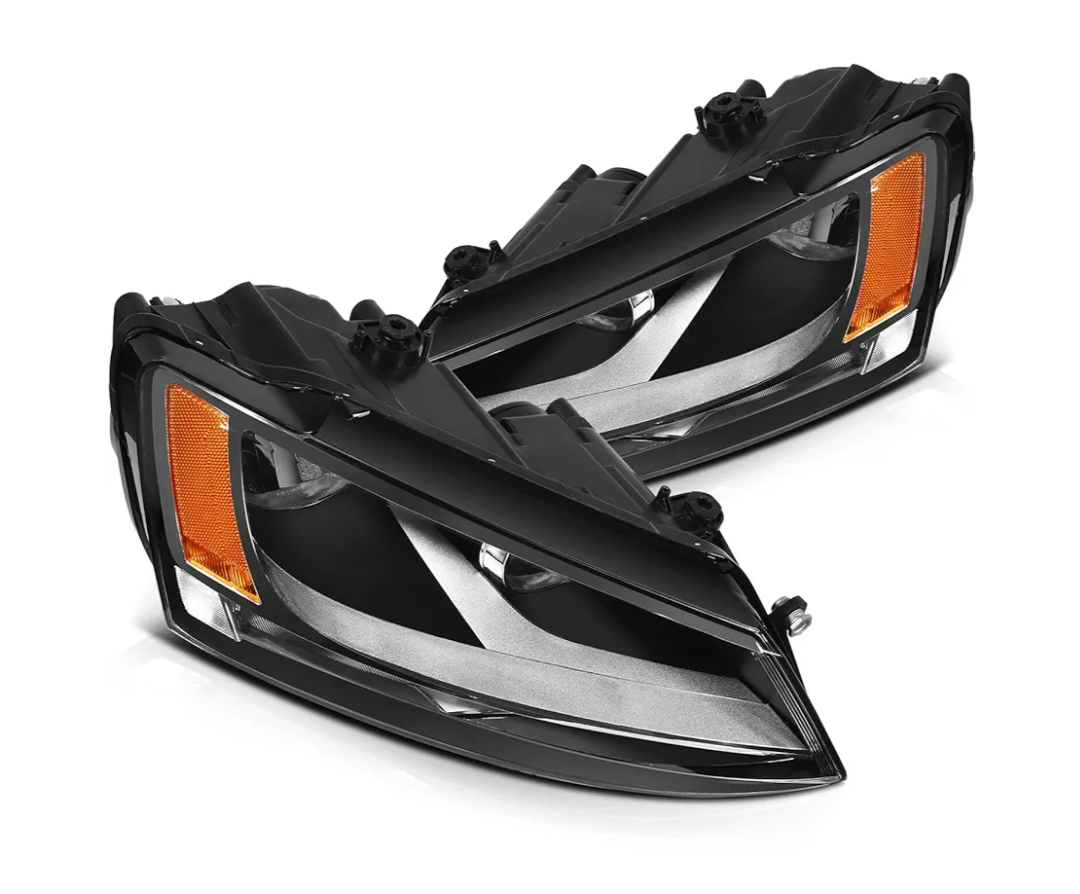 OCPTY Headlight Assembly Pair Replacement For 2011-2018 for Volkswagen Jetta