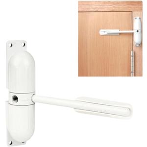 Door Closer Automatic Safety Spring Door Closer  Easy to Install to Convert Hinged Doors to Self-Closing White