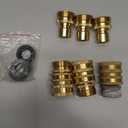 Garden Hose Quick Connect Brass Hose Quick Connectors Water Hose Connector 3/4"GTH (3 Female Coupler+ 6 Male Nipples)
