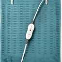 Sunbeam XXL Heating Pad, 20"x 24", For Back, Neck, Shoulder, and Period Cramp Pain Relief, 4 Heat Settings, Auto Shut-Off, Machine-Washable, Gifts For Mom & Wife, Dark Teal