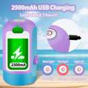 Water Table Pump, Battery Powered Water Pump for Kids 3 Hours Non-Stop Fun Summer Outdoor Water Play Table Accessories for Step2 Water Table Toys for Kids Toddlers Purple