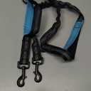 iYoShop Hands Free Dog Leash with Zipper Pouch, Dual Padded Handles and Durable Bungee for Walking, Jogging and Running Your Dog (Large, 25-120 lbs, Black)