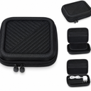 Black Hard Shell Travel Organizer Case for Electronics, Cables, Chargers and Small Accessories