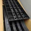 MaxxHaul 50515 6.25" Lift Car Ramps, 2-Pack 13,000lb GVW, Deep Grooved Surface for Stable Tire Placement, Heavy-Duty, Black