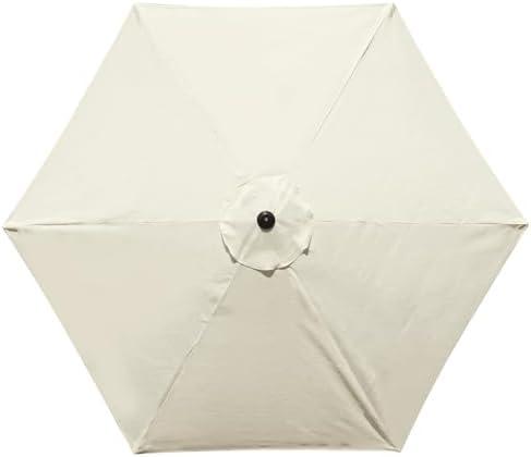 YOUGE OUTDOOR 9 Feet Patio Umbrella Replacement Canopy for 6 Ribs, Market Umbrella Top, Yard Table Umbrella Top Cover,Universal Strong and Thick Umbrella Canopy,Canopy Only