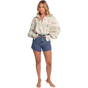 Petal & Pup Women's Tomi-Long-Sleeve-Shirt-Flower-Market, Small
