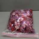 50FT Valentines Day Decor Red Pink White Heart Tinsel Garland Valentines Decorations Garland for Tree Party Classroom Fireplace Home, Galentines Day Decor Indoor Outdoor Romantic Party Decor