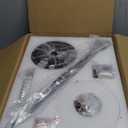 Ohniyou 42'' Flush Mount Ceiling Fans with Lights, Remote/App Control, Dimmable, Quiet Indoor/Outdoor Ceiling Fan for Covered Patio, Bedroom, Kitchen, Black