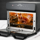 Kocinaider 24QT 1800W Stainless Steel Dual Zone Air Fryer Oven with Rotisserie