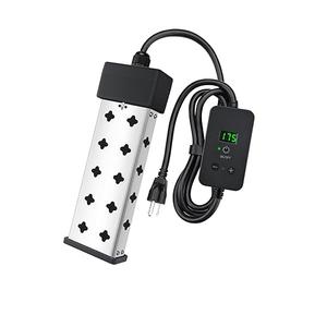 Portable Water Heater for Bathtub and Bucket, 1800W Fast Heating with Real Time Temperature Display, Adjustable Thermostat and Anti Dry Burn Protection, Stainless Steel Heating Rod, Immersion Heater