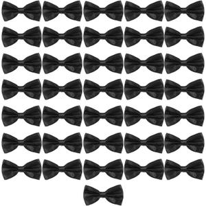 36 Pcs Men's Bow Ties Pre Tied Tuxedo Formal Adjustable Clip On Bow Satin Bowtie for Men Costume Wedding Party