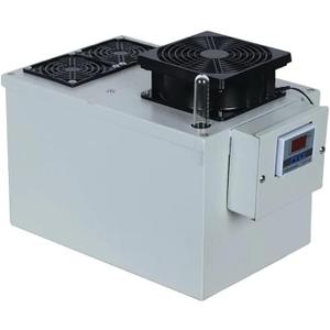 Your Elegant Bar Cigaroze EB-100 Cigar Humidor Humidifier — Industrial Grade Fan, LCD Display, Stainless Steel Build — Preserves Flavor & Freshness in Large 10-70 Cu Ft Cigar Humidors