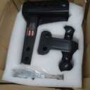 2" Adjustable Trailer Hitch - 4" Rise/Drop Height, 2'' & 2-5/16'' Ball Hitches 25000 Lbs Heavy Duty Towing Ball Mount, RVs, Campers, Boat Trailers