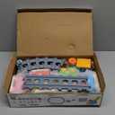 Learning Toy for Toddlers 1-3, Electric Toys Trains with Lights, Music & Steam, Counting, Matching & Sorting Montessori Toy with 6 Animal Finger Puppets, Birthday Xmas Gifts for Baby Boys Girls 12-18M