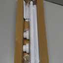 Tension Curtain Rod 30 To 63 Inch White Tension Rods Adjustable Spring Loaded Curtain Rods 7/8" Curtains Rods No Drilling Tension Rods For Windows Bedroom Closet Doorway Door