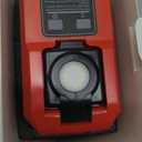 220W Azocek Power Inverter Compatible with Milwaukee 18V Battery, DC 18V to AC 110V Portable Power Station with 1 AC Outlet, 2 USB Ports & 1 Type-C Fast Charging, 400LM LED Work Light (Red)