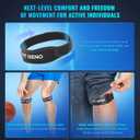 Fit Geno Knee Strap Patella Tendon Support: Patellar Stabilizing & Pain Relief for Man and Women - Knee brace for Runner's & Jumper's, Tendonitis, Running, Volleyball, Basketball (2-Pack) (Black)