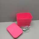 4 Pack Hot Pink Storage Container Boxes