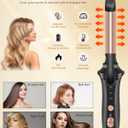 Cordless Curling Iron Rechargeable,USB Rechargeable 4000 mAh Cordless Hair Curler,3 Temp Setting Mini Travel Battery Powered Curling Iron,2 in 1 Portable Hair Straightener and Curler