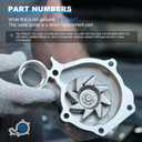 ECCPP Engine Water Pump for Nissan for Altima for Rogue Sentra 2.5L Water Pump with gasket Replacement AW9427 131-2289 210106N226 AWP-9350