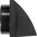 4 Inch Anthracite Plastic Dryer Vent Cover with Backdraft Damper  Exterior Wall Exhaust Hood Grille with Non-Return Protective Flap  Outside Air Vent Cover for Dryer, Bathroom & HVAC