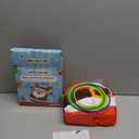 Inflatable Santa Reindeer Ring Toss Game with Wobbling Punching Bag, Christmas Party Game for Kids and Adults, Holiday Decoration