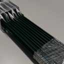 ARIFARO Fence Posts 4 Feet Sturdy Duty Metal Fence Post, Pack of 10, No Dig Garden U Post for Wire Fencing Steel Post for Yard, Outdoor Wire, FP-4FT (Green 10 PCS)