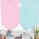 SmoothNovelty 6 Pcs School Classroom Curtains Back to Classroom Colorful Curtains for Kindergarten Daycare Primary Bedroom Playroom Room Decor(Pastel), 24"W x 36"L