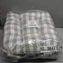 ACHIM Buffalo Check Tufted Chair Seat Cushions, 2-Pack, Grey - 16" x 15" x 3" - Comfortable Seat Cover Pad with Stain Repellent Fabric & Ties to Indoor & Ourdoor Chair Styles Home Decor