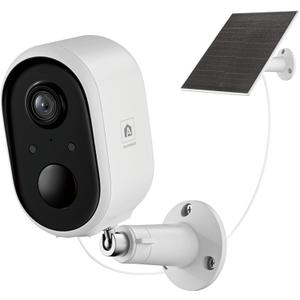Solar Security Camera Outdoor Wireless, 2K Color Night Vision, Battery Powered PIR Motion Detection,2.4GHz WiFi Cameras for Home Surveillance, Light and Sound Alarm, 2-Way Audio