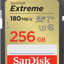 SanDisk 256GB Extreme SDXC UHS-I Memory Card - C10, U3, V30, 4K, UHD, SD Card - SDSDXVV-256G-GNCIN