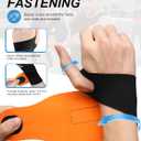 Wrist Brace for Carpal Tunnel: Wrist Support Compression Wraps for Women and Men Arthritis Tendonitis Pain Relief fits Left and Right Hands 1 Pack Black (One Size)